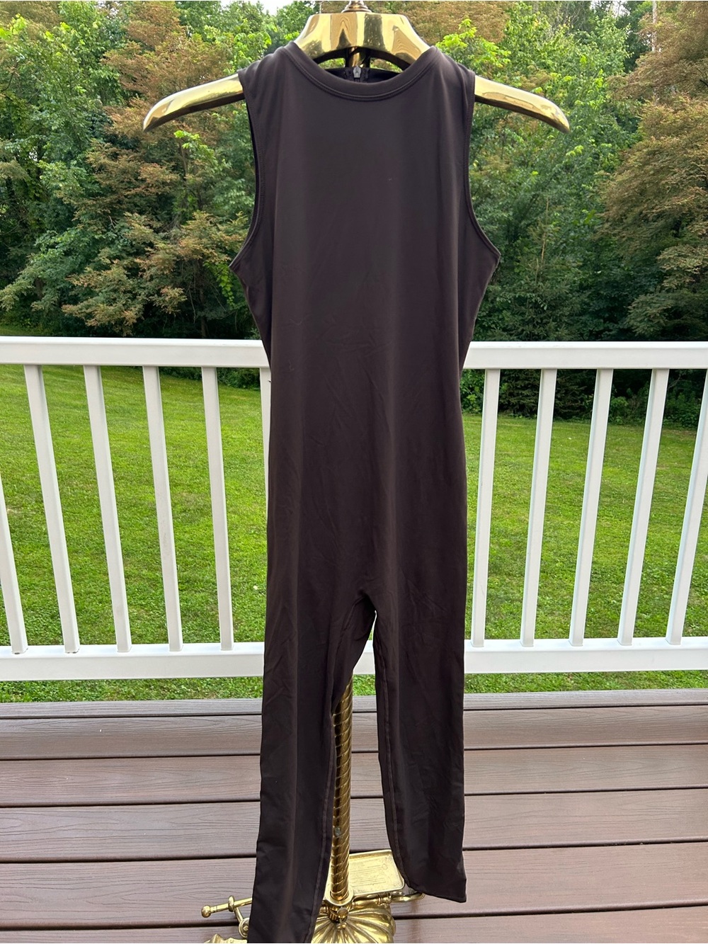Andola Sleeveless Brown Jumpsuit - Sleek Everyday Style